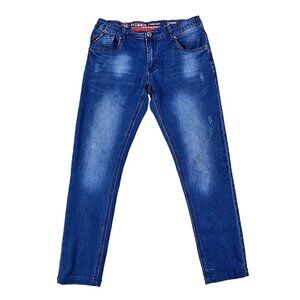 Pitbull Premium Medium Wash Comfort Waist Skinny Jeans Size 34